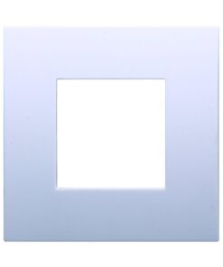 Placca Plastica ETTROIT Serie Venus 2 Posti/Moduli 502 Compatibile Con Vimar Arke, 14 Colori Disponibili (Bianco)