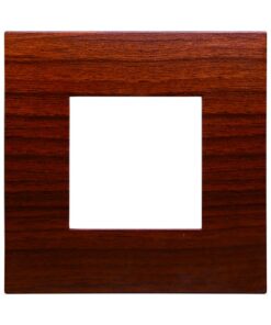 Placca Plastica ETTROIT Serie Venus 2 Posti/Moduli 502 Compatibile Con Vimar Arke, 14 Colori Disponibili (Radica)