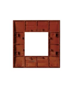 Placca Plastica ETTROIT Serie Venus 2 Posti/Moduli 502 Compatibile Con Vimar Arke, 14 Colori Disponibili (Radica) - immagine 3