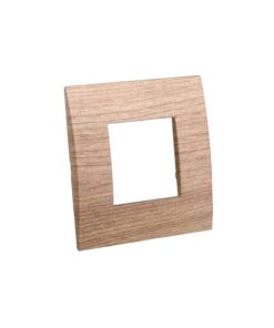 Placca Plastica ETTROIT Serie Venus 2 Posti/Moduli 502 Compatibile Con Vimar Arke, 14 Colori Disponibili (Legno Chiaro) - immagine 3