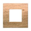 Placca Plastica ETTROIT Serie Venus 2 Posti/Moduli 502 Compatibile Con Vimar Arke, 14 Colori Disponibili (Legno Scuro)