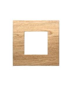 Alternative view of Placca Plastica ETTROIT Serie Venus 2 Posti/Moduli 502 Compatibile Con Vimar Arke, 14 Colori Disponibili (Legno Scuro)