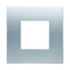 Placca Plastica ETTROIT Serie Venus 2 Posti/Moduli 502 Compatibile Con Vimar Arke, 14 Colori Disponibili (Grigio/Silver)