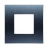 Placca Plastica ETTROIT Serie Venus 2 Posti/Moduli 502 Compatibile Con Vimar Arke, 14 Colori Disponibili (Acciaio Scuro)