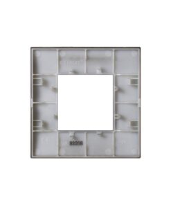 Placca Plastica ETTROIT Serie Venus 2 Posti/Moduli 502 Compatibile Con Vimar Arke, 14 Colori Disponibili (Titanio) - immagine 3