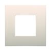 Placca Plastica ETTROIT Serie Venus 2 Posti/Moduli 502 Compatibile Con Vimar Arke, 14 Colori Disponibili (Sabbia)