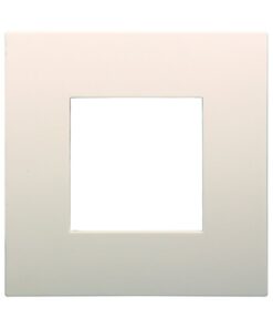 Placca Plastica ETTROIT Serie Venus 2 Posti/Moduli 502 Compatibile Con Vimar Arke, 14 Colori Disponibili (Sabbia)