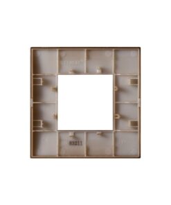 Placca Plastica ETTROIT Serie Venus 2 Posti/Moduli 502 Compatibile Con Vimar Arke, 14 Colori Disponibili (Oro) - immagine 3