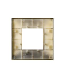Placca Plastica ETTROIT Serie Venus 2 Posti/Moduli 502 Compatibile Con Vimar Arke, 14 Colori Disponibili (Oro Lucido) - immagine 3