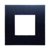 Placca Plastica ETTROIT Serie Venus 2 Posti/Moduli 502 Compatibile Con Vimar Arke, 14 Colori Disponibili (Nero Brillante)