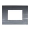 Placca Plastica ETTROIT Serie Venus 3 Posti/Moduli 503 Compatibile Con Vimar Arke, 14 Colori Disponibili (Acciaio Scuro) - ASDSHOP