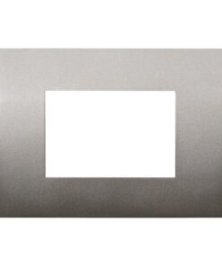 Placca Plastica ETTROIT Serie Venus 3 Posti/Moduli 503 Compatibile Con Vimar Arke, 14 Colori Disponibili (Bronzo)