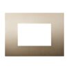 Placca Plastica ETTROIT Serie Venus 3 Posti/Moduli 503 Compatibile Con Vimar Arke, 14 Colori Disponibili (Oro)