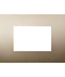 Placca Plastica ETTROIT Serie Venus 3 Posti/Moduli 503 Compatibile Con Vimar Arke, 14 Colori Disponibili (Oro)