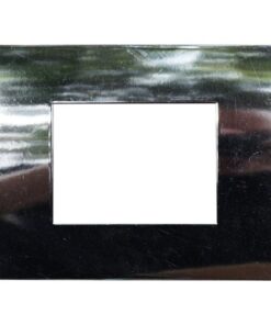 Placca Plastica ETTROIT Serie Venus 3 Posti/Moduli 503 Compatibile Con Vimar Arke, 14 Colori Disponibili (Cromato Lucido)