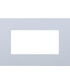 Placca Plastica ETTROIT Serie Venus 4 Posti/Moduli 504 Compatibile Con Vimar Arke, 14 Colori Disponibili (Bianco)