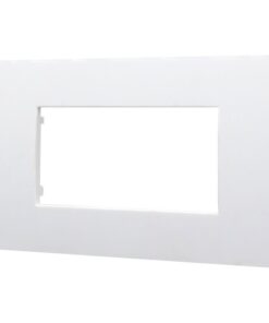 Alternative view of Placca Plastica ETTROIT Serie Venus 4 Posti/Moduli 504 Compatibile Con Vimar Arke, 14 Colori Disponibili (Bianco)