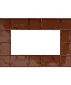 Placca Plastica ETTROIT Serie Venus 4 Posti/Moduli 504 Compatibile Con Vimar Arke, 14 Colori Disponibili (Radica) - immagine 3