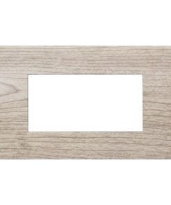 Alternative view of Placca Plastica ETTROIT Serie Venus 4 Posti/Moduli 504 Compatibile Con Vimar Arke, 14 Colori Disponibili (Legno Chiaro)