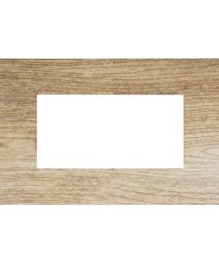 Placca Plastica ETTROIT Serie Venus 4 Posti/Moduli 504 Compatibile Con Vimar Arke, 14 Colori Disponibili (Legno Scuro) - immagine 3