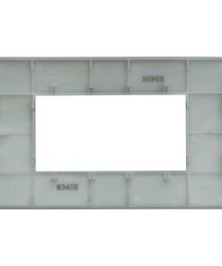 Placca Plastica ETTROIT Serie Venus 4 Posti/Moduli 504 Compatibile Con Vimar Arke, 14 Colori Disponibili (Grigio/Silver) - immagine 3