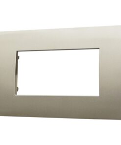 Alternative view of Placca Plastica ETTROIT Serie Venus 4 Posti/Moduli 504 Compatibile Con Vimar Arke, 14 Colori Disponibili (Titanio)