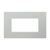 Placca Plastica ETTROIT Serie Venus 4 Posti/Moduli 504 Compatibile Con Vimar Arke, 14 Colori Disponibili (Sabbia)