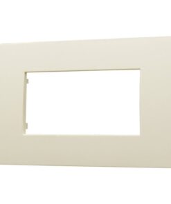 Placca Plastica ETTROIT Serie Venus 4 Posti/Moduli 504 Compatibile Con Vimar Arke, 14 Colori Disponibili (Sabbia) - immagine 3