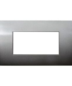 Placca Plastica ETTROIT Serie Venus 4 Posti/Moduli 504 Compatibile Con Vimar Arke, 14 Colori Disponibili (Bronzo)