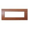 Placca Plastica ETTROIT Serie Venus 7 Posti/Moduli 507 Compatibile Con Vimar Arke, 14 Colori Disponibili (Radica)