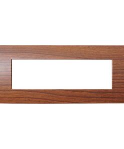 Placca Plastica ETTROIT Serie Venus 7 Posti/Moduli 507 Compatibile Con Vimar Arke, 14 Colori Disponibili (Radica)