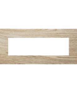Placca Plastica ETTROIT Serie Venus 7 Posti/Moduli 507 Compatibile Con Vimar Arke, 14 Colori Disponibili (Legno Scuro)