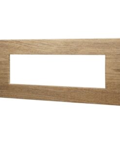 Placca Plastica ETTROIT Serie Venus 7 Posti/Moduli 507 Compatibile Con Vimar Arke, 14 Colori Disponibili (Legno Scuro) - immagine 3