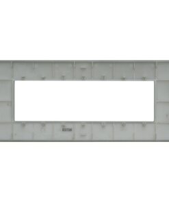 Alternative view of Placca Plastica ETTROIT Serie Venus 7 Posti/Moduli 507 Compatibile Con Vimar Arke, 14 Colori Disponibili (Grigio/Silver)