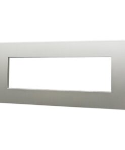 Placca Plastica ETTROIT Serie Venus 7 Posti/Moduli 507 Compatibile Con Vimar Arke, 14 Colori Disponibili (Grigio/Silver) - immagine 3
