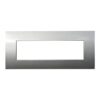 Placca Plastica ETTROIT Serie Venus 7 Posti/Moduli 507 Compatibile Con Vimar Arke, 14 Colori Disponibili (Titanio)