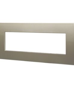 Placca Plastica ETTROIT Serie Venus 7 Posti/Moduli 507 Compatibile Con Vimar Arke, 14 Colori Disponibili (Titanio) - immagine 3