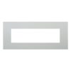 Placca Plastica ETTROIT Serie Venus 7 Posti/Moduli 507 Compatibile Con Vimar Arke, 14 Colori Disponibili (Sabbia)