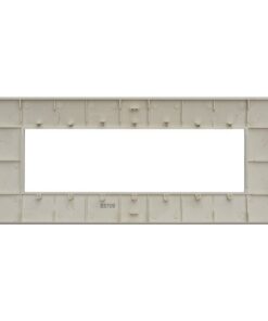 Placca Plastica ETTROIT Serie Venus 7 Posti/Moduli 507 Compatibile Con Vimar Arke, 14 Colori Disponibili (Sabbia) - immagine 3