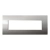 Placca Plastica ETTROIT Serie Venus 7 Posti/Moduli 507 Compatibile Con Vimar Arke, 14 Colori Disponibili (Bronzo)
