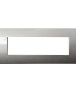 Placca Plastica ETTROIT Serie Venus 7 Posti/Moduli 507 Compatibile Con Vimar Arke, 14 Colori Disponibili (Bronzo)