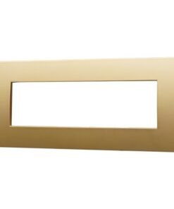 Alternative view of Placca Plastica ETTROIT Serie Venus 7 Posti/Moduli 507 Compatibile Con Vimar Arke, 14 Colori Disponibili (Oro)