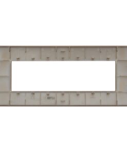 Placca Plastica ETTROIT Serie Venus 7 Posti/Moduli 507 Compatibile Con Vimar Arke, 14 Colori Disponibili (Oro) - immagine 3
