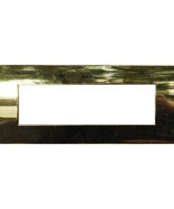 Placca Plastica ETTROIT Serie Venus 7 Posti/Moduli 507 Compatibile Con Vimar Arke, 14 Colori Disponibili (Oro Lucido)