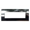 Placca Plastica ETTROIT Serie Venus 7 Posti/Moduli 507 Compatibile Con Vimar Arke, 14 Colori Disponibili (Cromato Lucido)