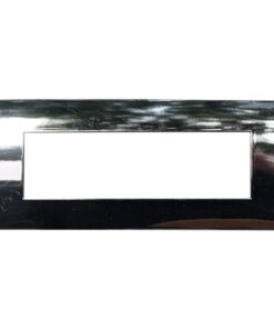 Placca Plastica ETTROIT Serie Venus 7 Posti/Moduli 507 Compatibile Con Vimar Arke, 14 Colori Disponibili (Cromato Lucido)