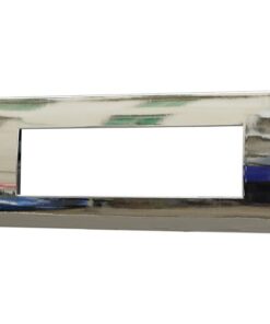 Placca Plastica ETTROIT Serie Venus 7 Posti/Moduli 507 Compatibile Con Vimar Arke, 14 Colori Disponibili (Cromato Lucido) - immagine 3