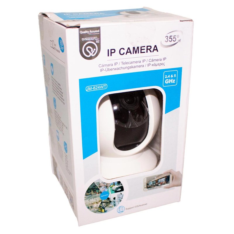 Telecamera di Sicurezza Wi-Fi 2MP Supporta 2.4 e 5Ghz Videocamera di Sorveglianza Regolabile 355 Sensore di Movimento Integrato Modello 7235 - immagine 3