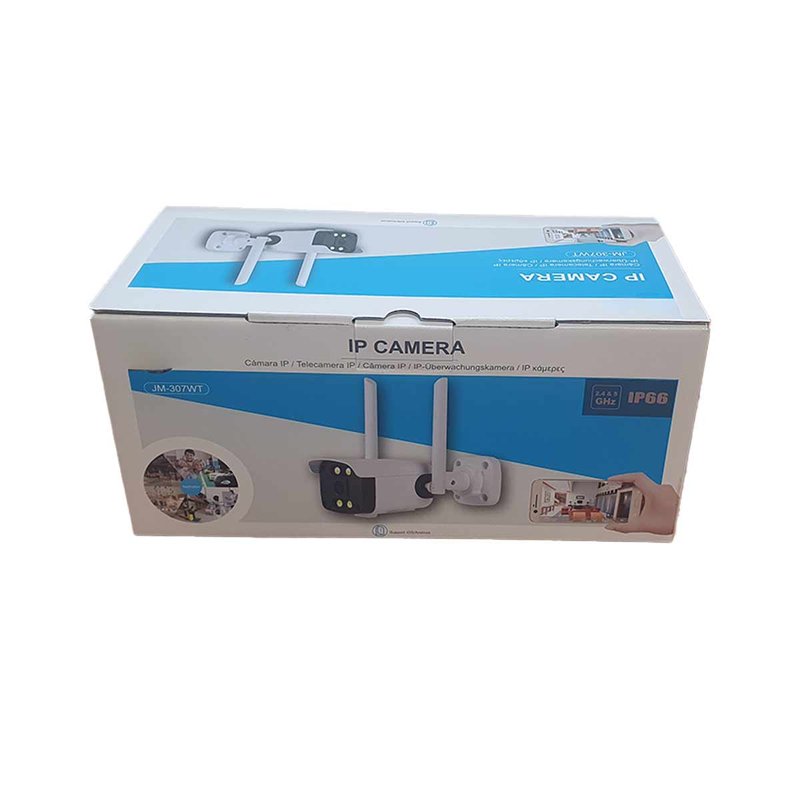 Telecamera WiFi da Interno Esterno Video Sorveglianza Bullet di Sicurezza 3MP Full HD 2304x1296p IP66 Impermeabile 90 gradi - immagine 2