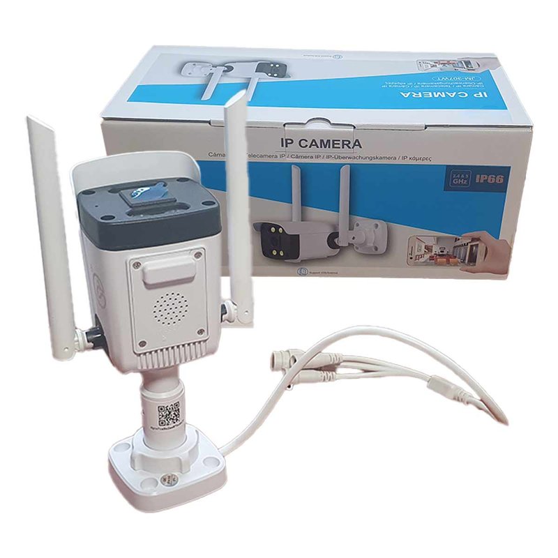 Telecamera WiFi da Interno Esterno Video Sorveglianza Bullet di Sicurezza 3MP Full HD 2304x1296p IP66 Impermeabile 90 gradi - immagine 4